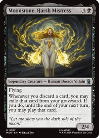 Moonstone, Harsh Mistress (MSH-107) - Marvel Super Heroes Foil