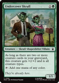 Undercover Skull (MSH-194) - Marvel Super Heroes Foil