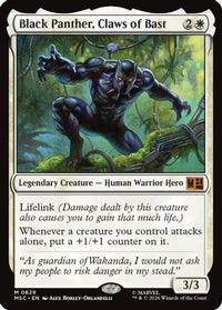 Black Panther, Claws of Bast (MSC-829) - Commander: Marvel Super Heroes