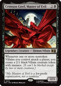 Crimson Cowl, Master of Evil (MSC-653) - Commander: Marvel Super Heroes Foil