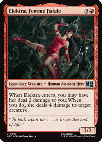 Elektra, Femme Fatale (MSC-687) - Commander: Marvel Super Heroes Foil