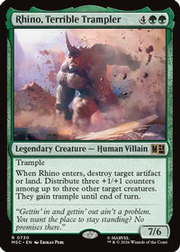Rhino, Terrible Trampler (MSC-730) - Commander: Marvel Super Heroes