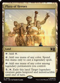 Plaza of Heroes (Surge Foil) (MSC-255) - Commander: Marvel Super Heroes Foil
