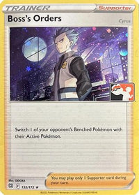 Boss's Orders [Cyrus] (Cosmos Holo) (132/172)  - Prize Pack Series Cards Holofoil