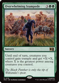 Overwhelming Stampede (Surge Foil) (MSC-178) - Commander: Marvel Super Heroes Foil