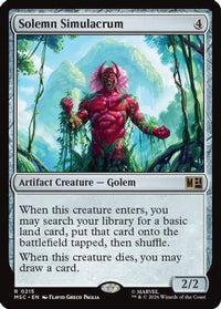 Solemn Simulacrum (Surge Foil) (MSC-215) - Commander: Marvel Super Heroes Foil