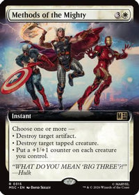 Methods of the Mighty (Extended Art) (MSC-315) - Commander: Marvel Super Heroes Foil