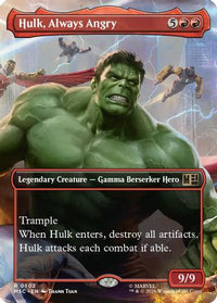 Hulk, Always Angry (Borderless) (MSC-502) - Commander: Marvel Super Heroes Foil