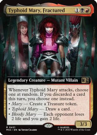Typhoid Mary, Fractured (Extended Art) (MSC-421) - Commander: Marvel Super Heroes Foil