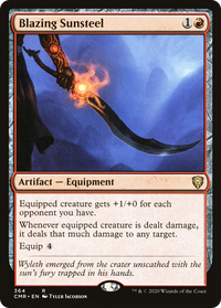 Blazing Sunsteel [Commander Legends]