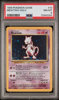 MEWTWO #10 PSA 8 Cert #70945394