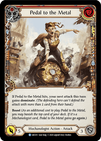Pedal to the Metal (Red) [U-ARC011] (Arcane Rising Unlimited) Unlimited Rainbow Foil - POKÉ JEUX