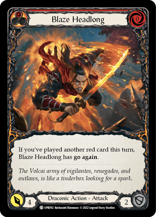 Blaze Headlong [UPR092] (Uprising) Rainbow Foil - POKÉ JEUX