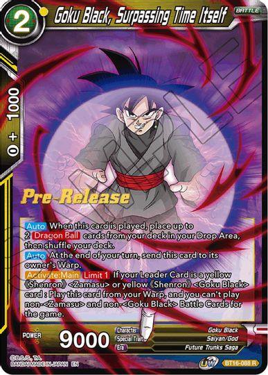 Goku Black, Surpassing Time itself (BT16-088) [Realm of the Gods Prerelease Promos] - POKÉ JEUX