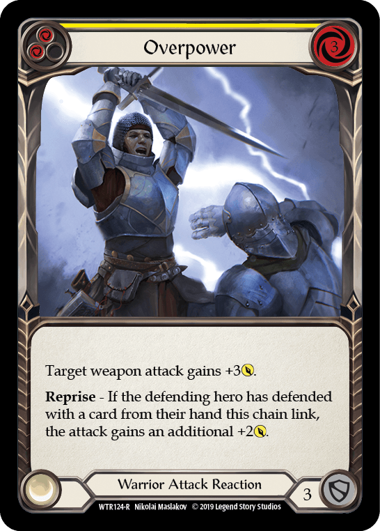 Overpower (Yellow) [WTR124-R] (Welcome to Rathe) Alpha Print Normal - POKÉ JEUX
