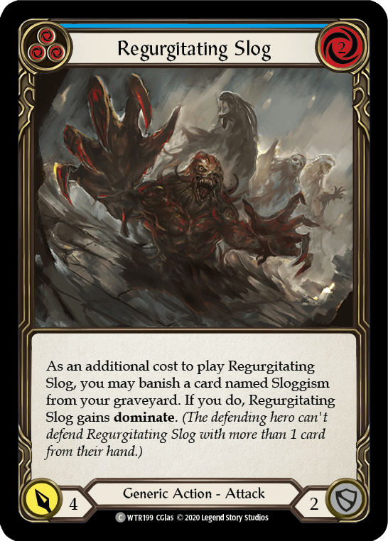 Regurgitating Slog (Blue) [U-WTR199] (Welcome to Rathe Unlimited) Unlimited Rainbow Foil - POKÉ JEUX