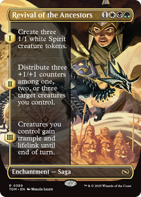 Revival of the Ancestors (Borderless) (TDM-389) - Tarkir: Dragonstorm Foil