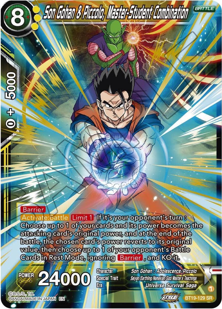 Son Gohan & Piccolo, Master-Student Combination (BT19-129) [Fighter's Ambition] - POKÉ JEUX