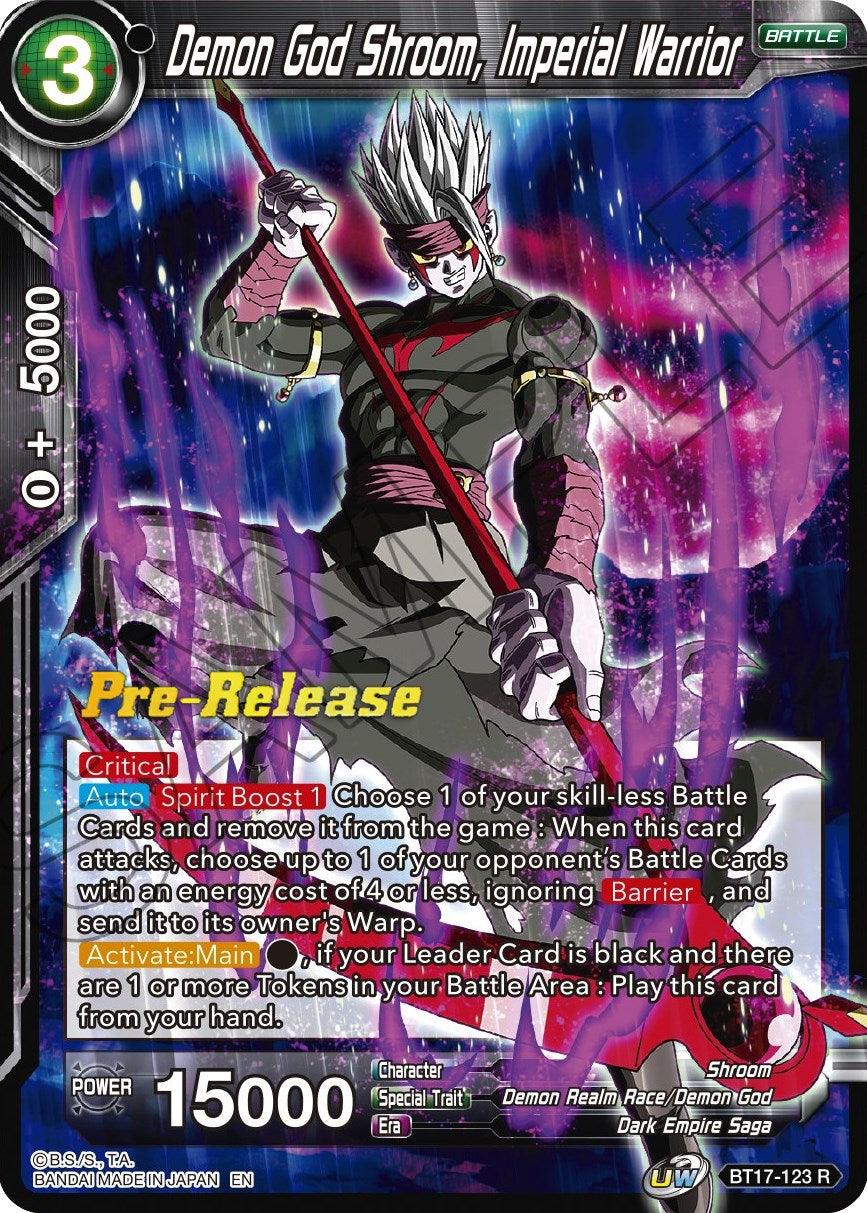 Demon God Shroom, Imperial Warrior (BT17-123) [Ultimate Squad Prerelease Promos] - POKÉ JEUX