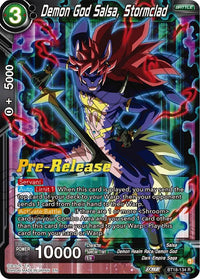 Demon God Salsa, Stormclad (BT18-134) [Dawn of the Z-Legends Prerelease Promos] - POKÉ JEUX