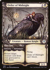 Order of Midnight // Alter Fate (Showcase) [Throne of Eldraine]