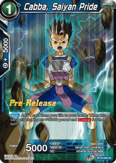 Cabba, Saiyan Pride (BT15-039) [Saiyan Showdown Prerelease Promos] - POKÉ JEUX