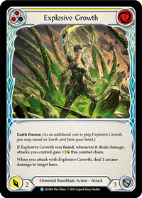 Explosive Growth (Yellow) [ELE068] (Tales of Aria) 1st Edition Rainbow Foil - POKÉ JEUX