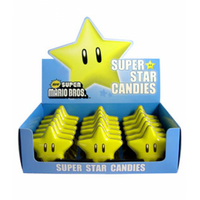 NINTENDO - SUPER MARIO - STAR STRAWBERRY CANDY TIN - CDU — LOT × 18 (Special Order)