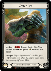 Crater Fist [U-CRU025] (Crucible of War Unlimited) Unlimited Normal - POKÉ JEUX