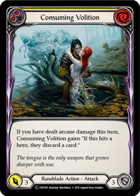 Consuming Volition (Yellow) [U-CRU149] (Crucible of War Unlimited) Unlimited Rainbow Foil - POKÉ JEUX