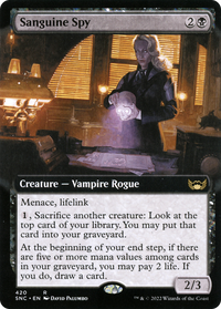 Sanguine Spy (Extended Art) [Streets of New Capenna]