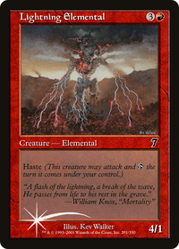 Lightning Elemental [Seventh Edition]