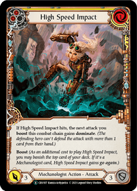 High Speed Impact (Yellow) [U-CRU107] (Crucible of War Unlimited) Unlimited Rainbow Foil - POKÉ JEUX