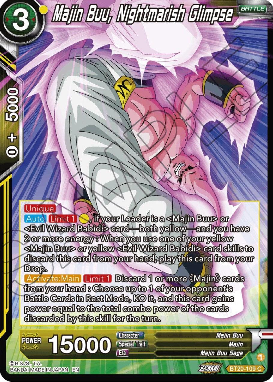 Majin Buu, Nightmarish Glimpse (BT20-109) [Power Absorbed] - POKÉ JEUX
