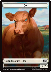 Ox (007) // Construct (014) Double-Sided Token (MSC-7 // 14) - Commander: Marvel Super Heroes