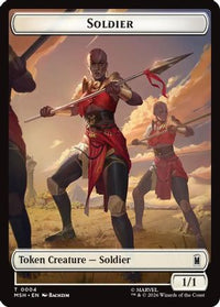 Soldier // Copy Double-Sided Token (MSC-4 // 1) - Commander: Marvel Super Heroes