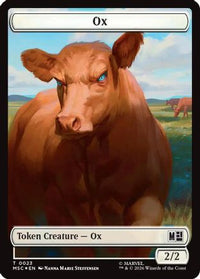 Ox (023) // Construct (030) Double-Sided Token (Surge Foil) (MSC-23 // 30) - Commander: Marvel Super Heroes Foil