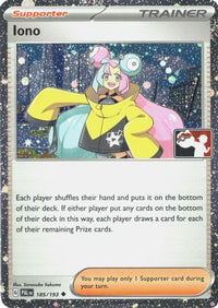 Iono (Cosmos Holo) (185/193)  - Prize Pack Series Cards Holofoil