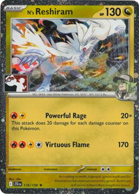 N's Reshiram (Cosmos Holo) (116/159)  - Prize Pack Series Cards Holofoil