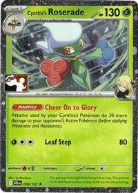 Cynthia's Roserade (Cosmos Holo) (8/182)  - Prize Pack Series Cards Holofoil