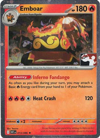 Emboar (Cosmos Holo) (13/086)  - Prize Pack Series Cards Holofoil