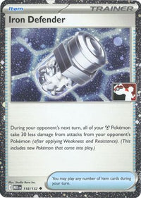 Iron Defender (Cosmos Holo) (118/132)  - Prize Pack Series Cards Holofoil
