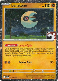 Lunatone (Cosmos Holo) (74/132)  - Prize Pack Series Cards Holofoil