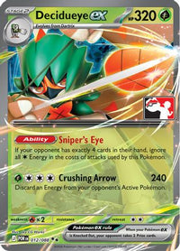Decidueye ex (12/088)  - Prize Pack Series Cards Holofoil