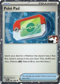 Poke Pad (Cosmos Holo) (81/088)  - Prize Pack Series Cards Holofoil