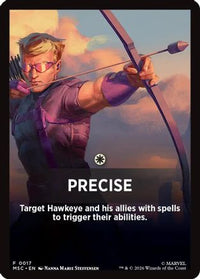 Precise Theme Card (MSC-017) - Commander: Marvel Super Heroes