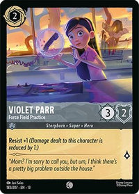 Violet Parr - Force Field Practice (183/204) - Attack of the Vine Cold Foil