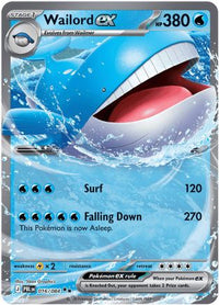 Wailord ex (16/084)  - ME05 Pitch Black Holofoil