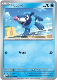 Popplio (18/084) - ME05 Pitch Black Reverse Holofoil