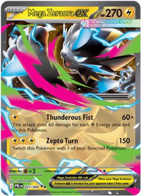 Mega Zeraora ex (27/084)  - ME05 Pitch Black Holofoil